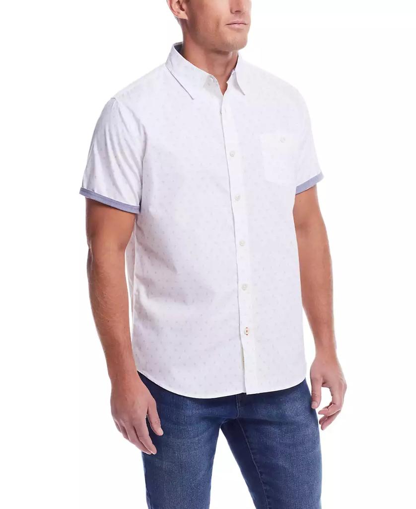Weatherproof Vintage Men's Short Sleeve Cotton Poplin Shirt