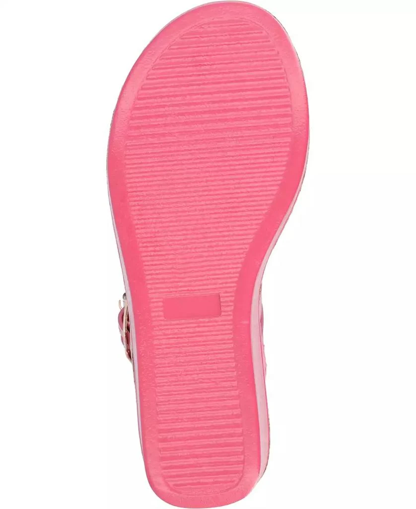 Journee Collection Women's Bianca Double Buckle Platform Wedge Sandals 5