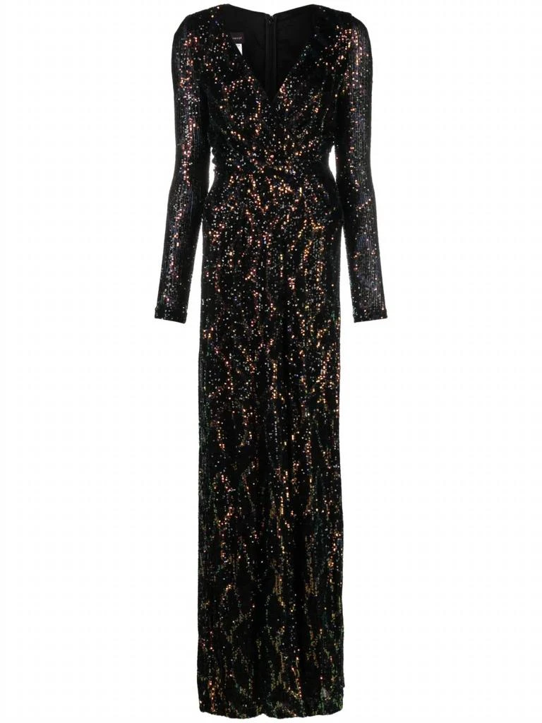 Talbot Runhof Talbot Runhof - Sequin V-Neck Long Sleeve Jumpsuit 7