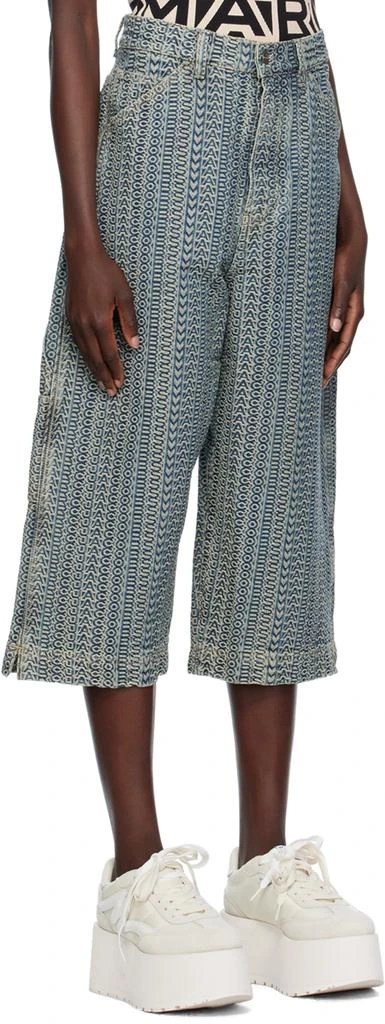 Marc Jacobs Blue 'The Washed Monogram' Denim Shorts 2