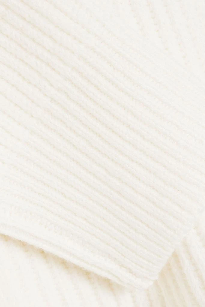 A.L.C. Eliza ribbed merino wool-blend peplum sweater 4