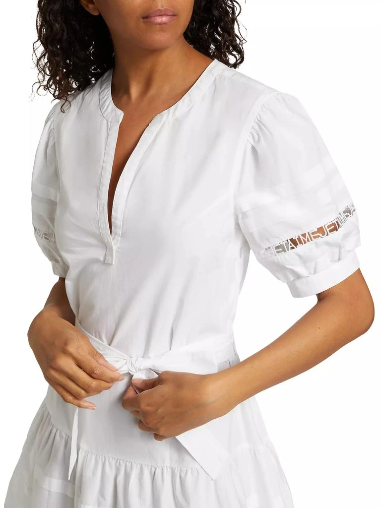 Cinq à Sept Corianna Belted Cotton Poplin Minidress 6