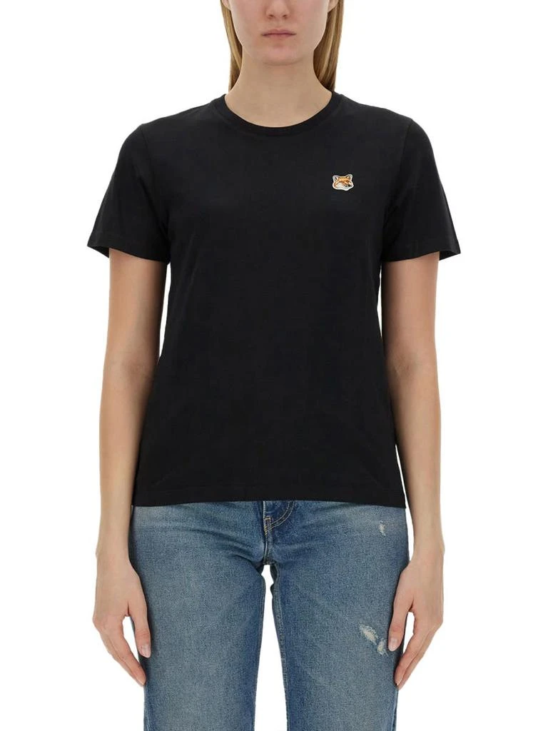 Maison Kitsune T-shirt With Fox Patch 1