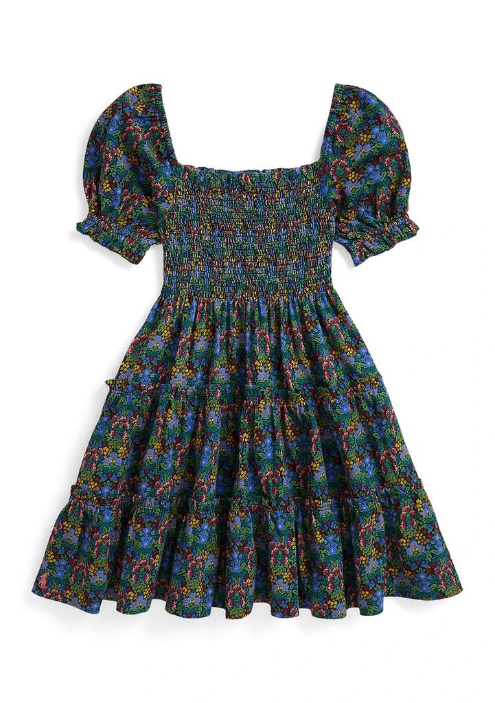 Ralph Lauren Girls 2-6x Floral Smocked Cotton Jersey Dress 2