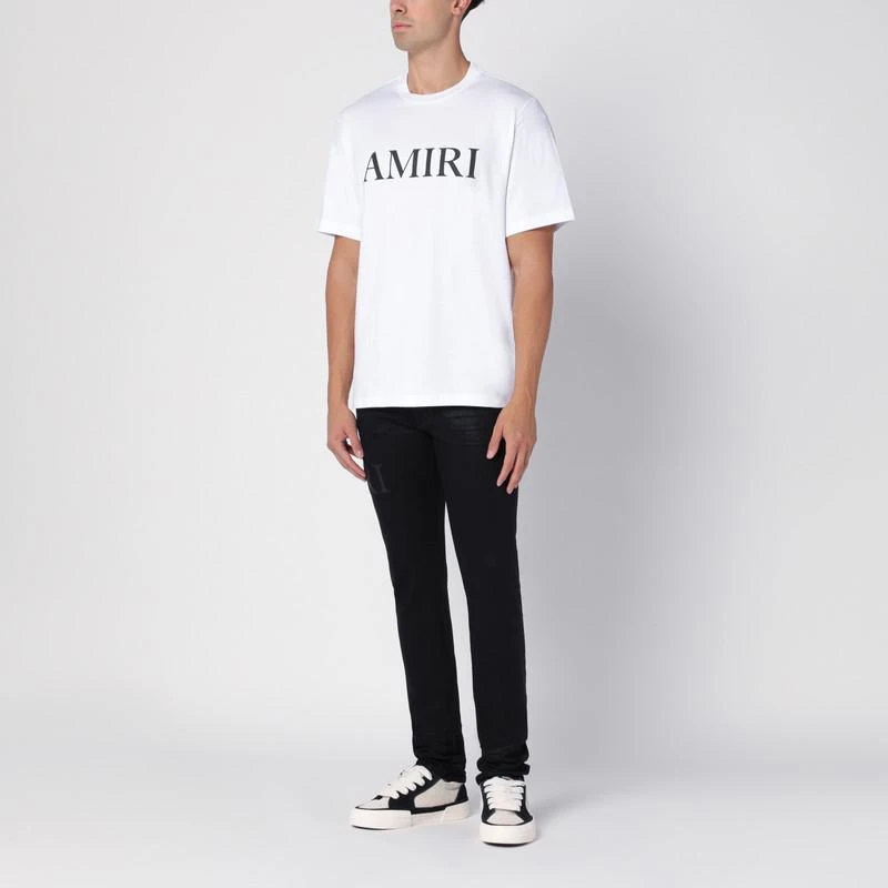 AMIRI Black Jeans Serif Logo 2