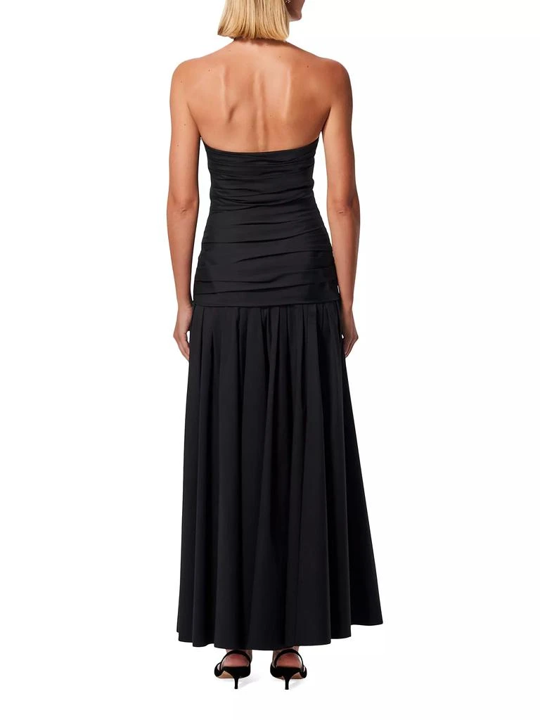 Carolina Herrera Knotted Cotton-Blend Halter Gown 3