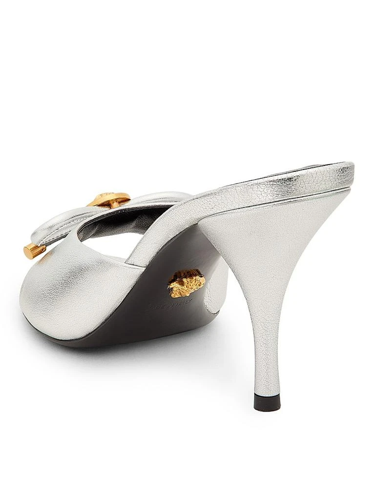 Versace 85MM Leather Mule Heels 3