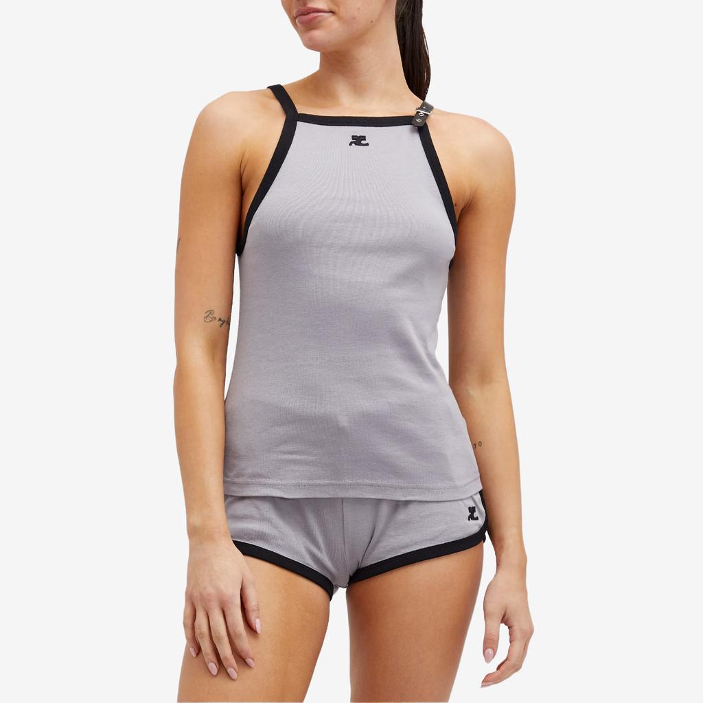 Courrèges Courrèges Buckle Contrast Tank Top