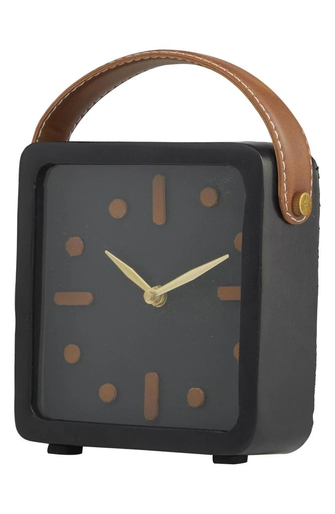 VIVIAN LUNE HOME Modern Black Metal Clock 6