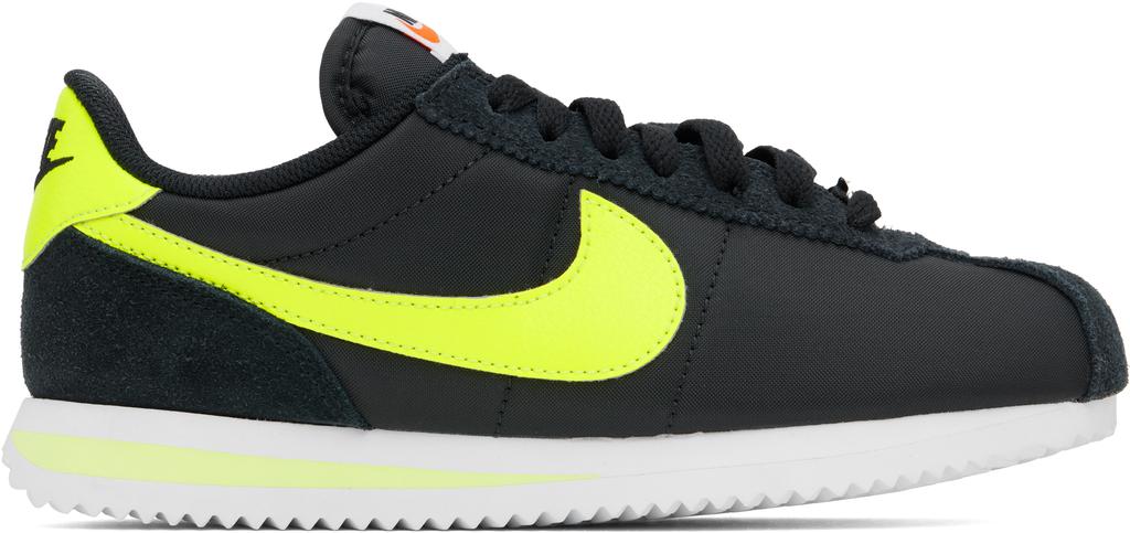 NIKE Black 
Yellow Cortez Sneakers