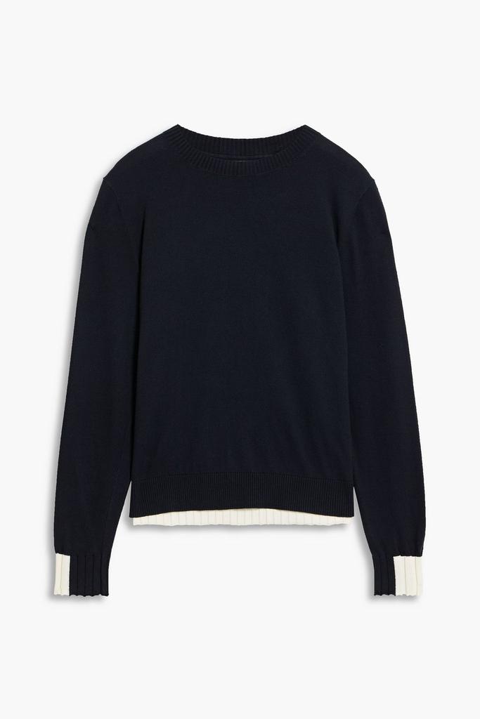 CHINTI & PARKER Layered two-tone cotton sweater