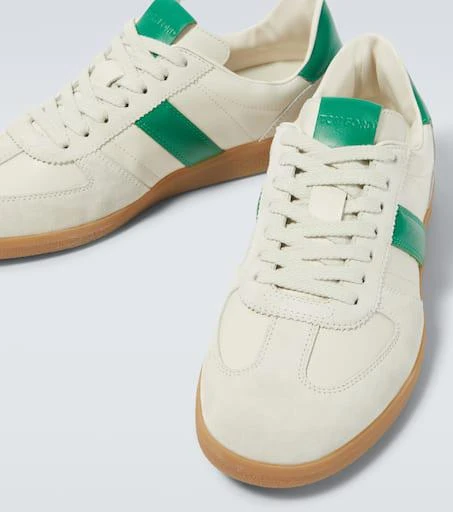 Tom Ford Suede-trimmed leather sneakers 3