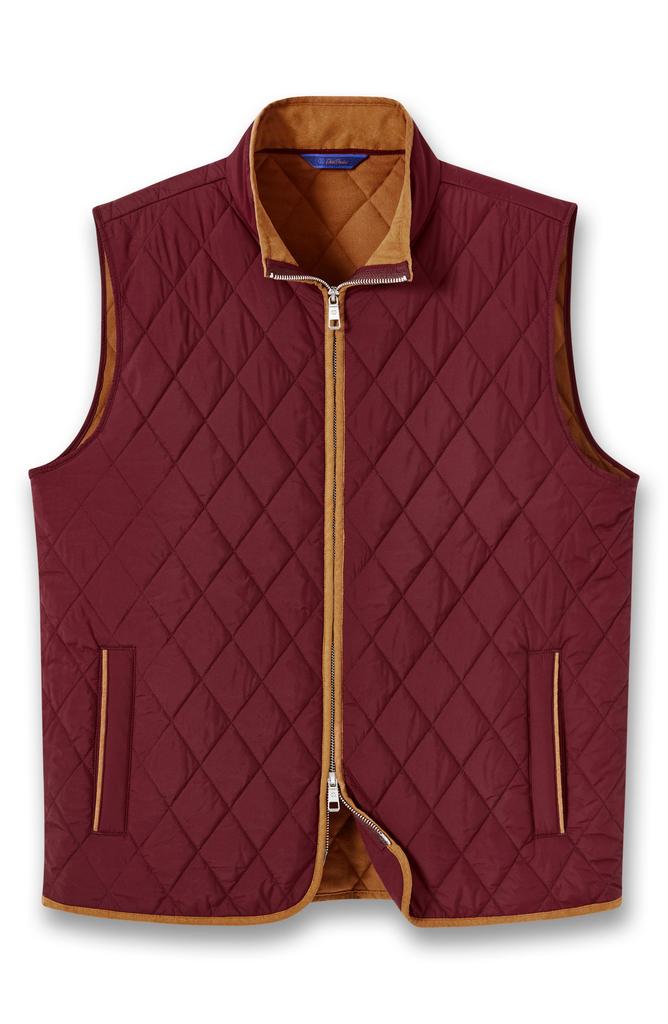 David Donahue Diamond Quilted Vest