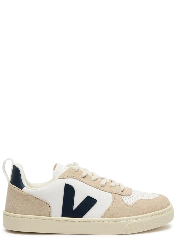 Veja KIDS V-10 panelled leather sneakers (IT28-IT35) 1