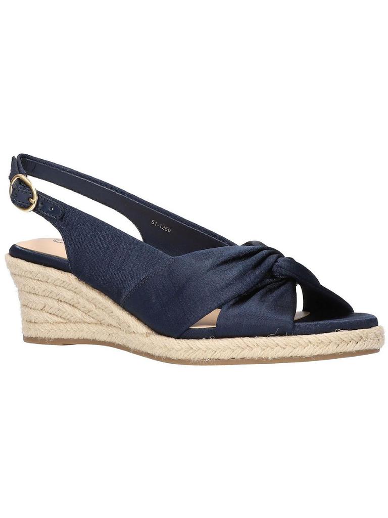 Bella Vita Kimora Womens Silk Slingback Espadrilles