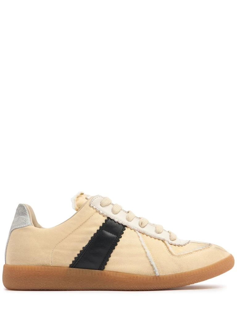 MAISON MARGIELA 20mm Replica Leather & Suede Sneakers 1