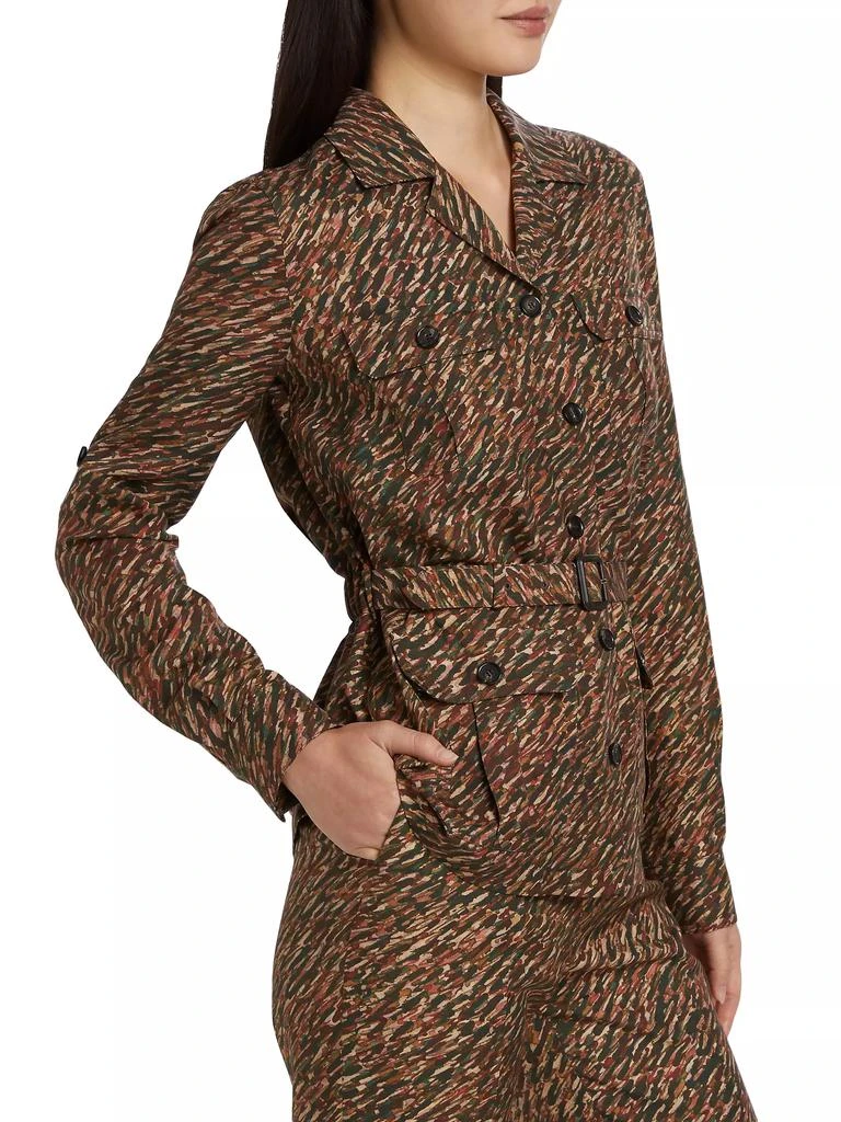 Loro Piana Deena Andre-Print Safari Shirt 4