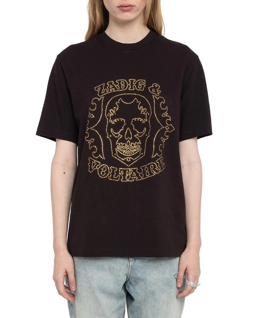 ZADIG & VOLTAIRE Edwin BC Skull Stras Tee 1