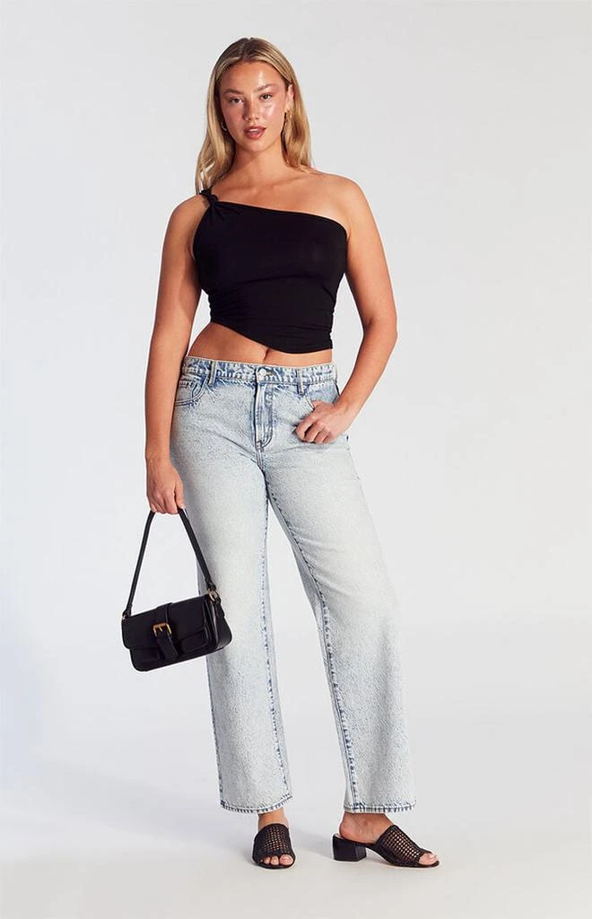 Jordyn Low Rise Straight Leg Jeans Acid Light Indigo – On Sale Now
