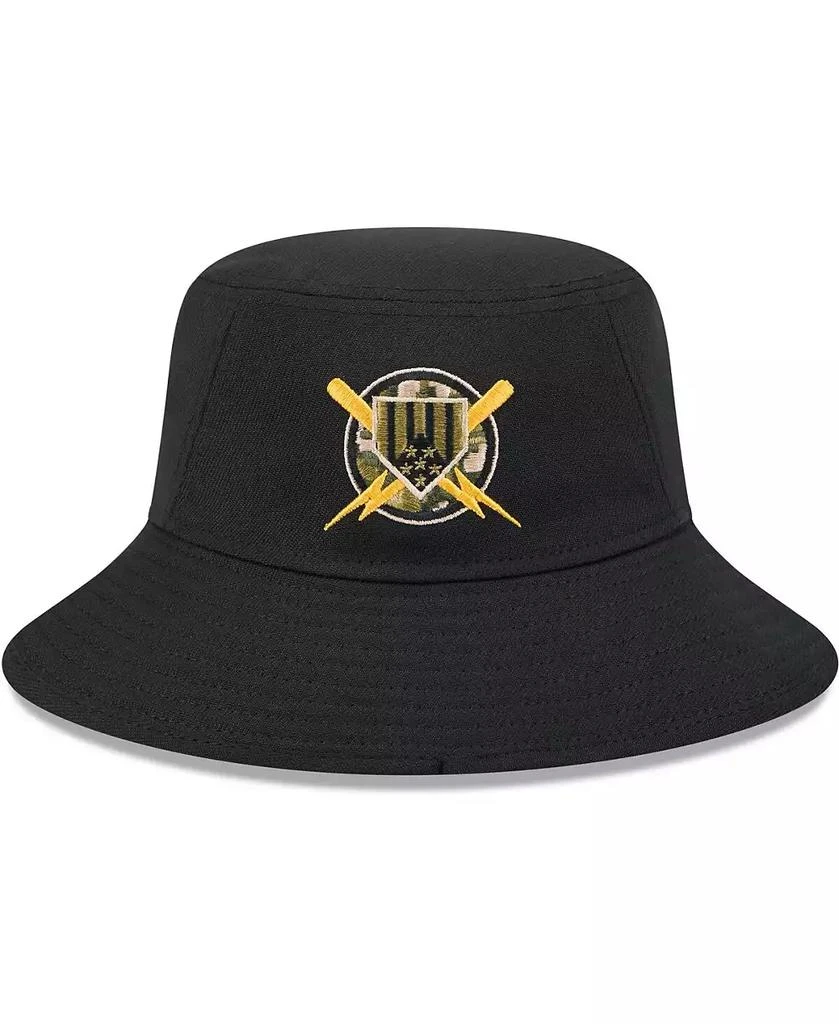 New Era Men's Black Atlanta Braves 2024 Armed Forces Day Bucket Hat 2