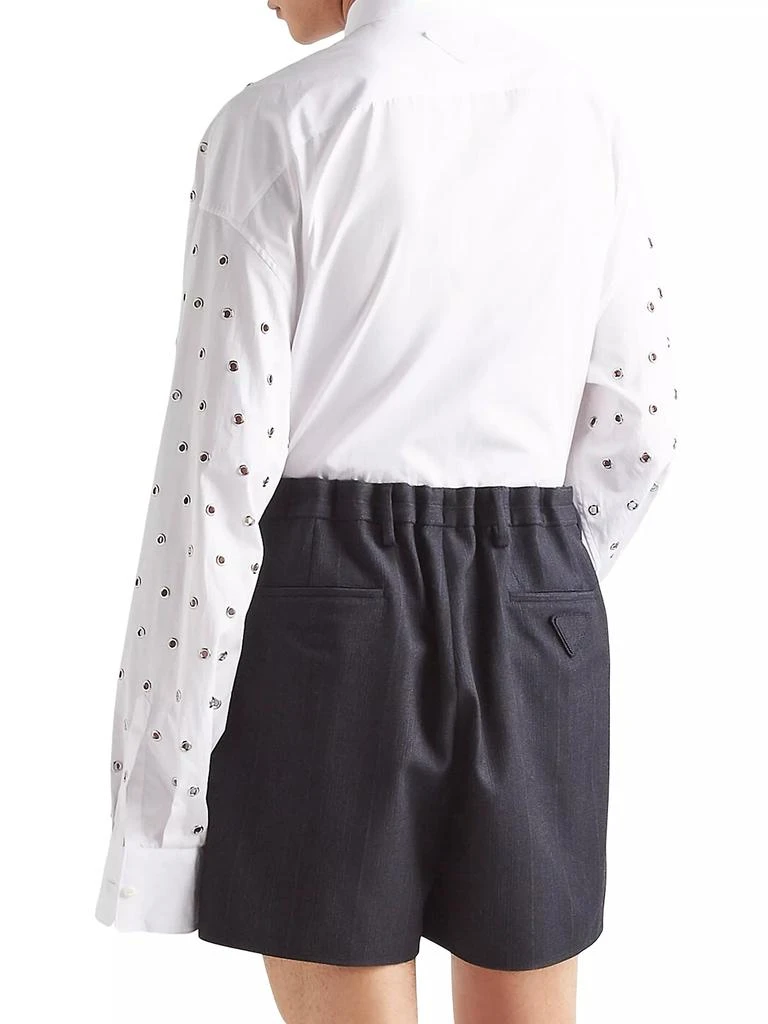 Prada Cotton Shirt with Grommets 5