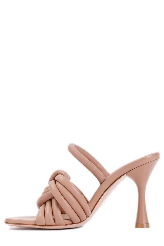 Gianvito Rossi Gianvito Rossi Ottavia Knotted Padded Tubular Strap Sandals 2