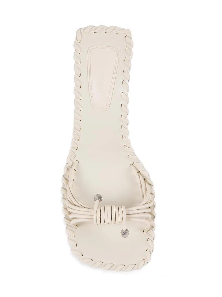 Burberry ​Rumba 105MM Leather Woven Sandals 5