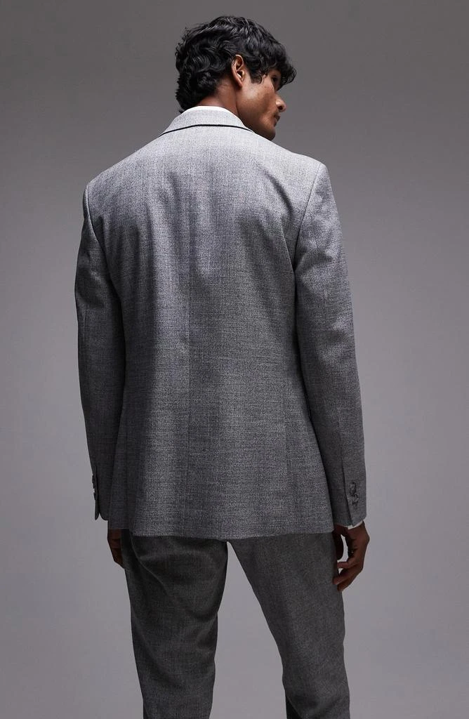 Skinny Fit Textured Cotton Double Breasted Suit Jacket  On Sale Now with  Up to 81% Off | Discover Exclusive Deals & Savings at BeyondStyle   Authentic Topman sportcoat|clothing|male|mens|men|jacket/sportcoat with  Limited-Time Discounts,
