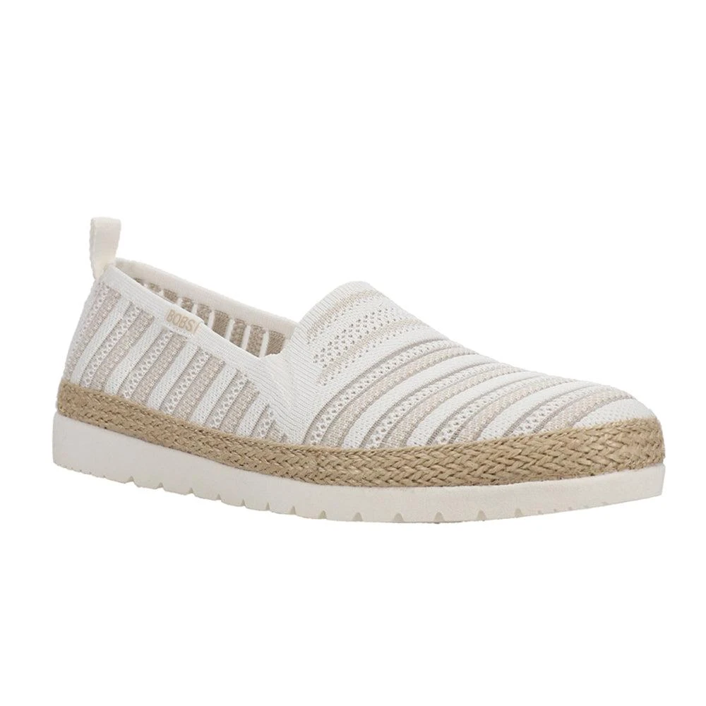 SKECHERS Bobs Flexpadrille Striped Cut Outs Slip On Flats 2