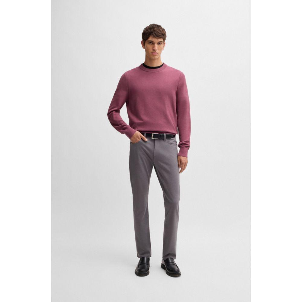 Hugo Boss Micro-structured sweater in cotton
