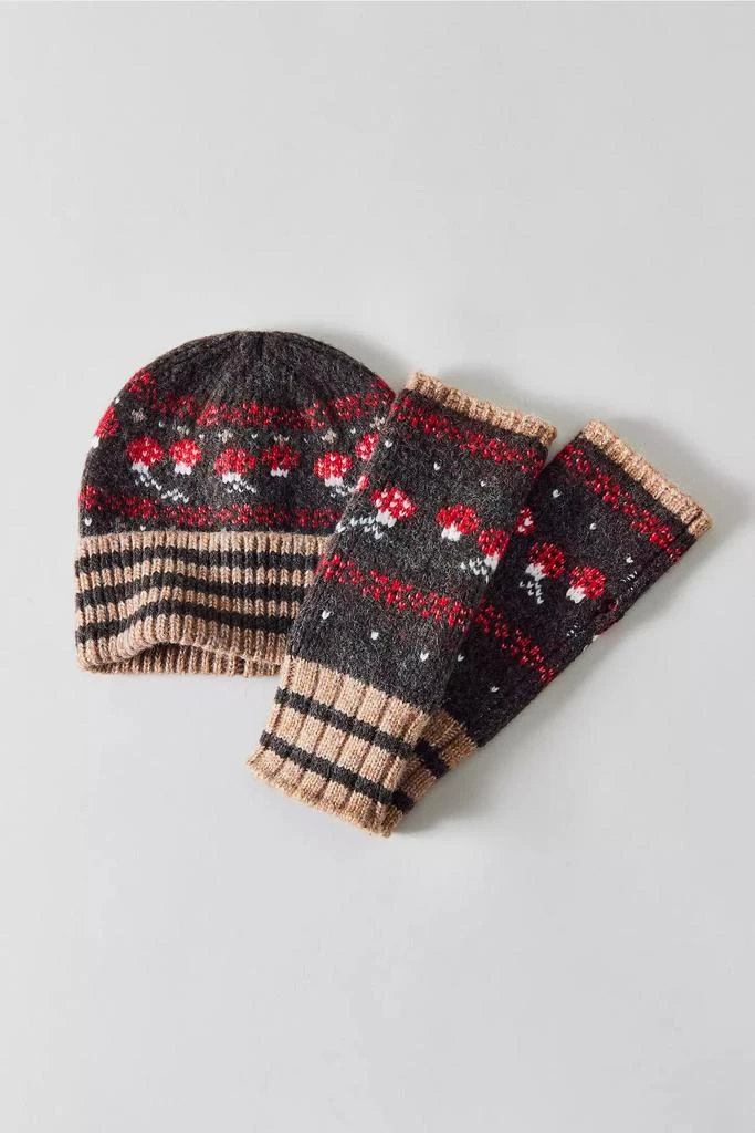 Urban Outfitters Mushroom Pattern Fingerless Glove 2