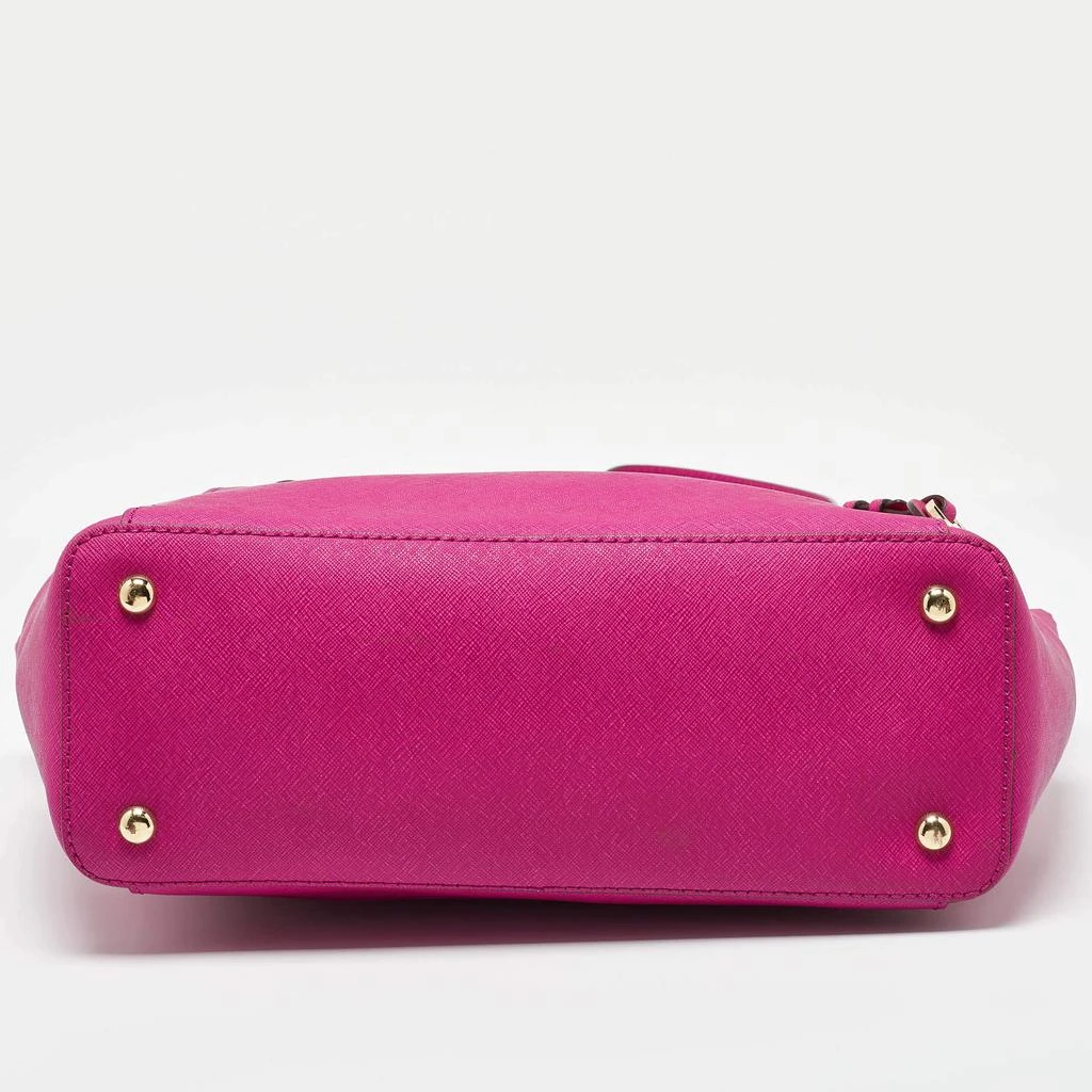 Michael Kors MICHAEL Michael Kors Fuchsia Leather Jet Set Top Zip Tote 6