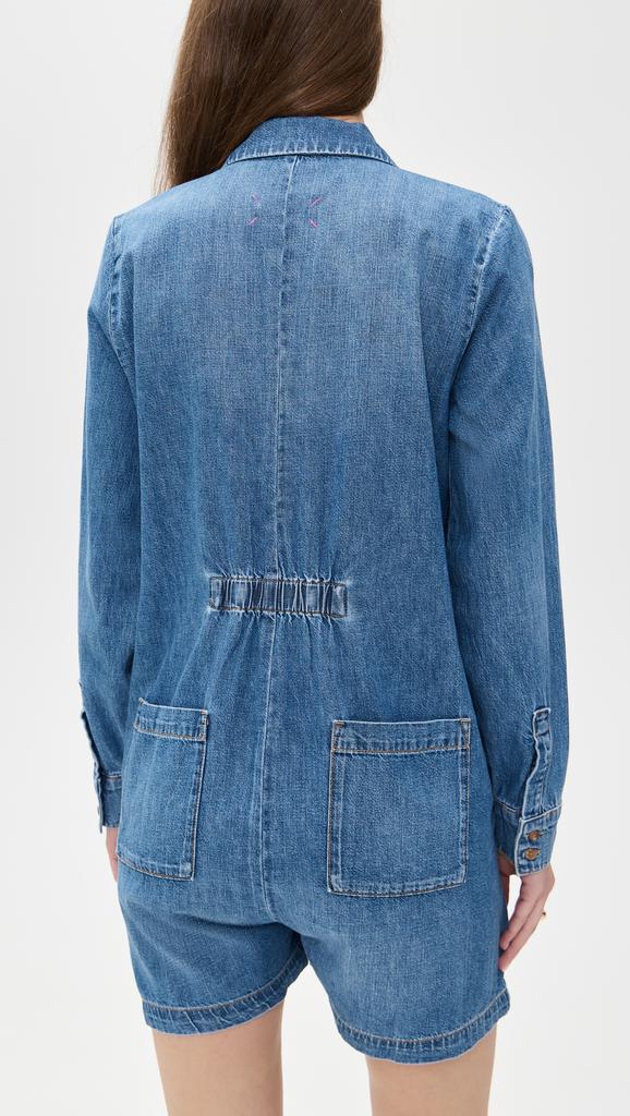 HATCH The Denim Utility Romper