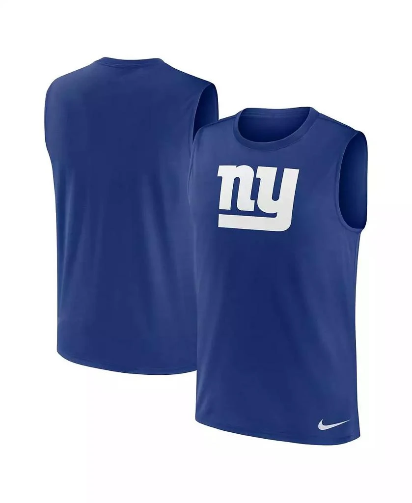 NIKE Men's Royal New York Giants Blitz Legend Muscle Perform Tank Top 1