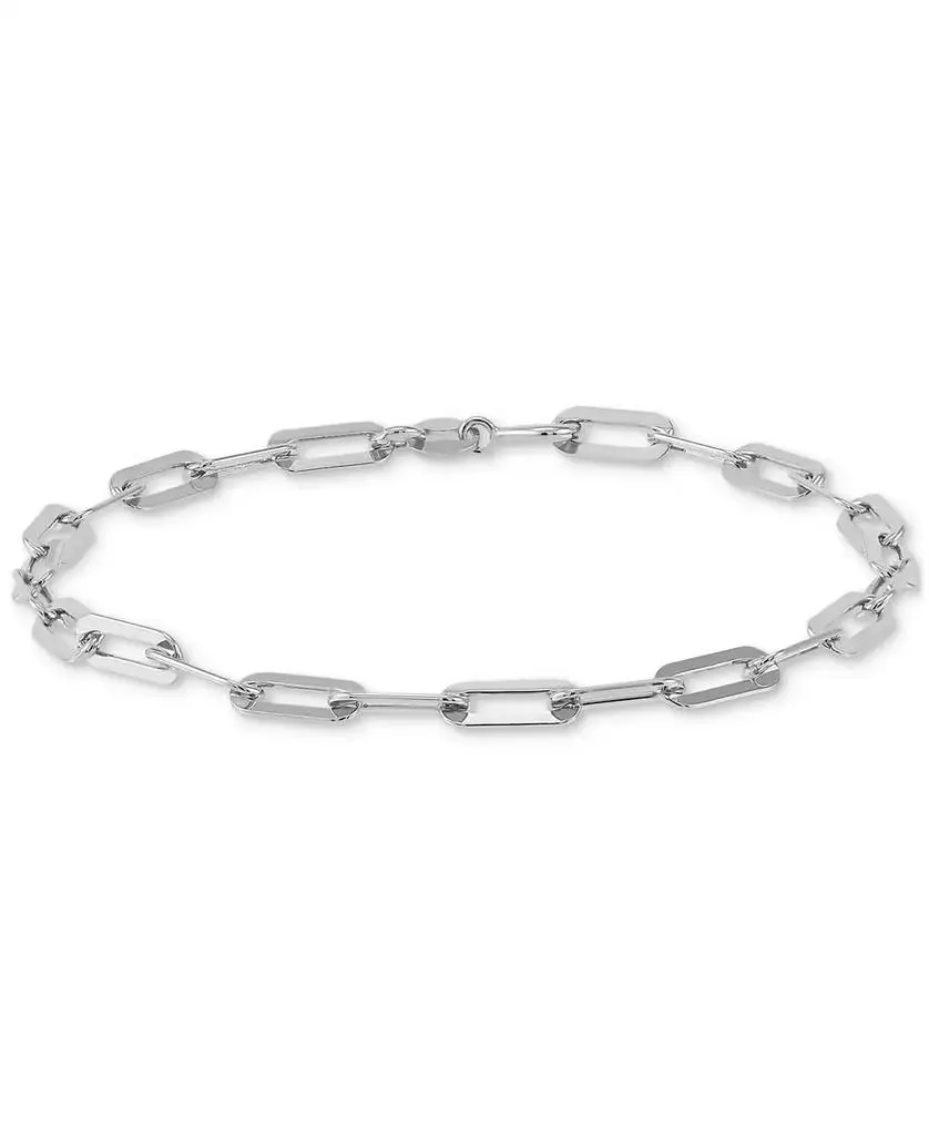 Giani Bernini Polished Paperclip Bracelet in 18K Gold over Silver or Sterling Silver