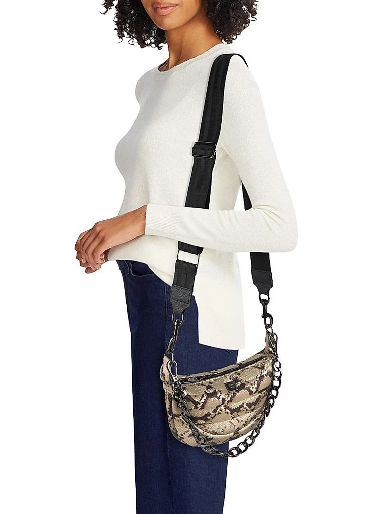 Think Royln Tiny Dancer Snake-Embossed Leather Belt Bag 3