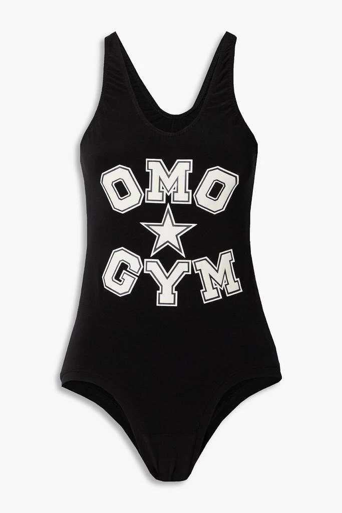 Norma Kamali OMO printed stretch-jersey bodysuit 1