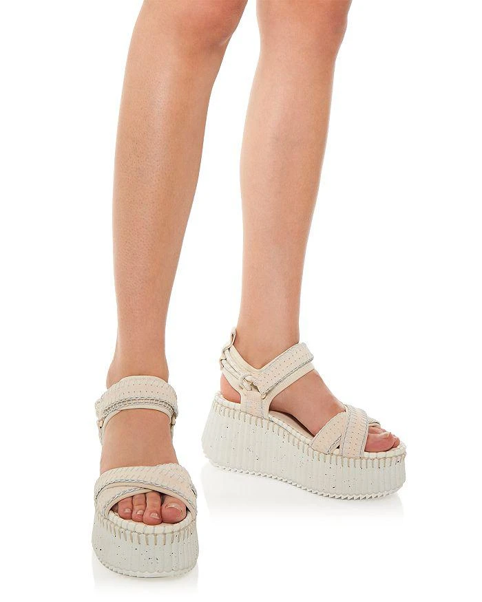 Chloé Women's Nama Platform Wedge Sandals 2