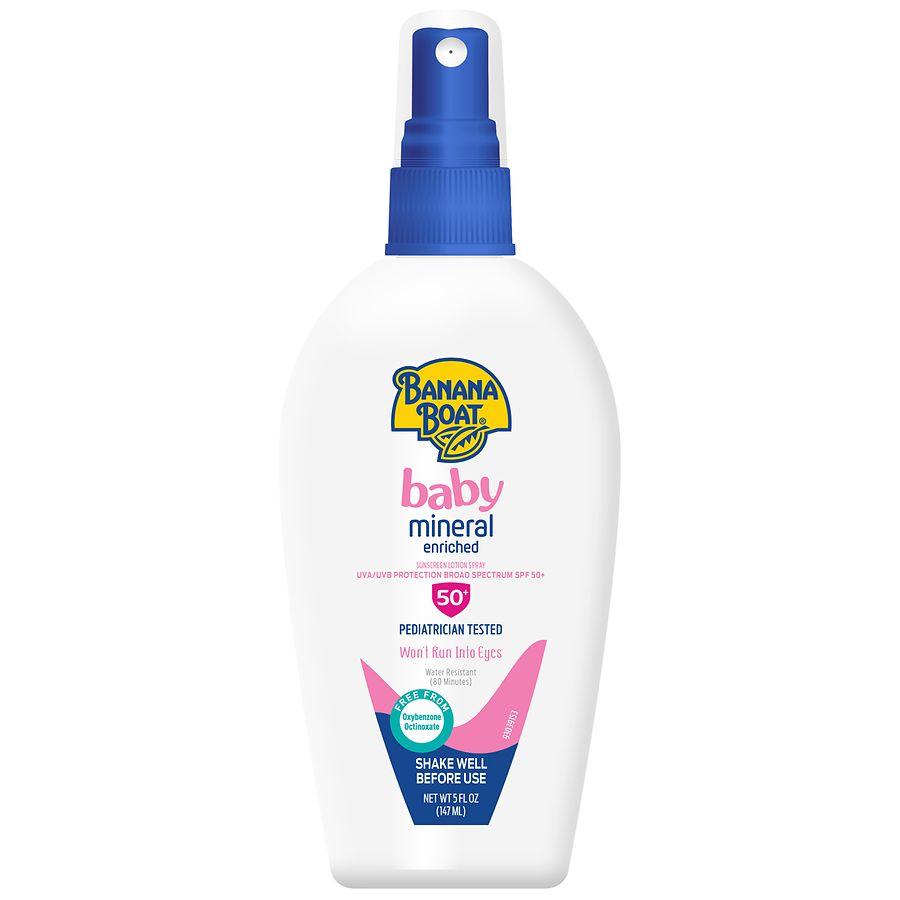 Banana Boat Baby Mineral Enriched Sunscreen Finger Pump Spray SPF 50+