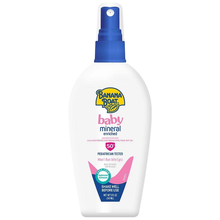 Banana Boat Baby Mineral Enriched Sunscreen Finger Pump Spray SPF 50+ 1