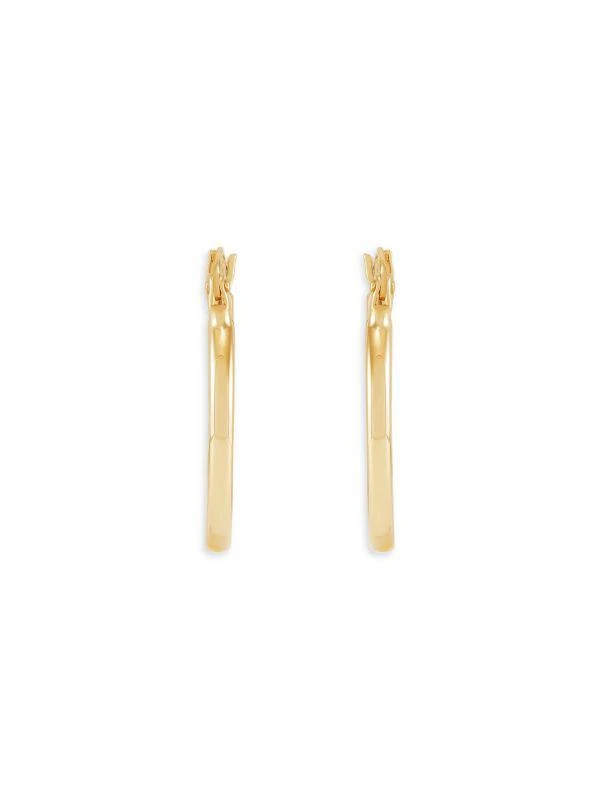 Saks Fifth Avenue 14K Yellow Gold Chunky Huggie Earrings 2