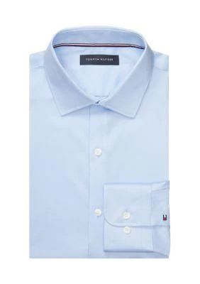 Tommy Hilfiger Hilfiger Men S Th Flex Slim Fit Twill Dress Shirt 1