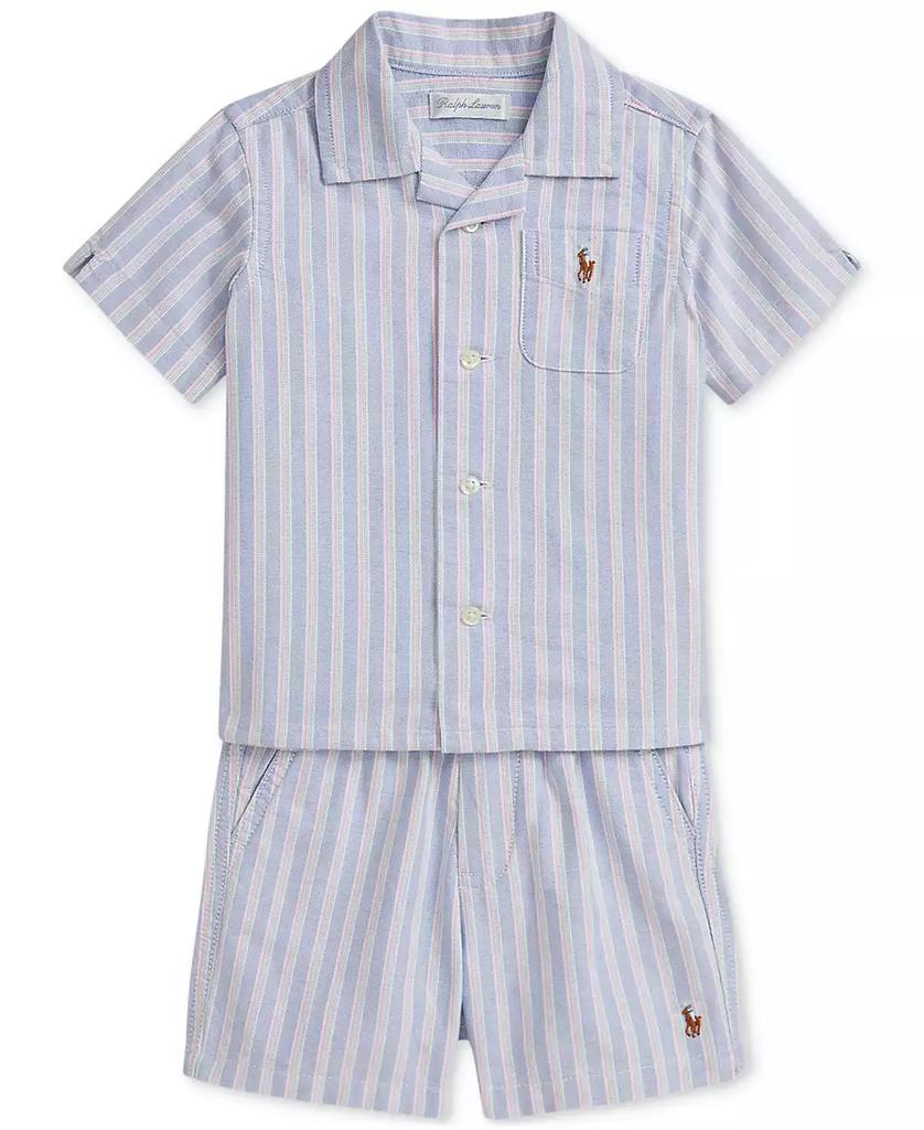 Ralph Lauren Baby Boys Cotton Oxford Short Set