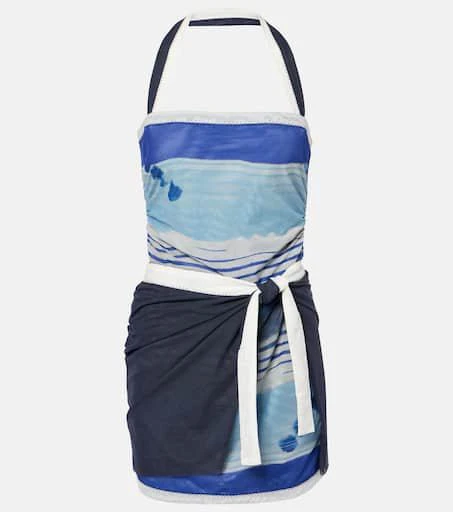 SIR. Breeze printed mesh minidress 1