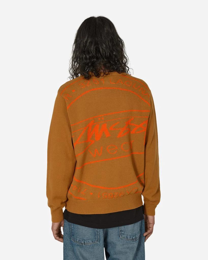 STUSSY Laguna Icon Sweater Tan 3