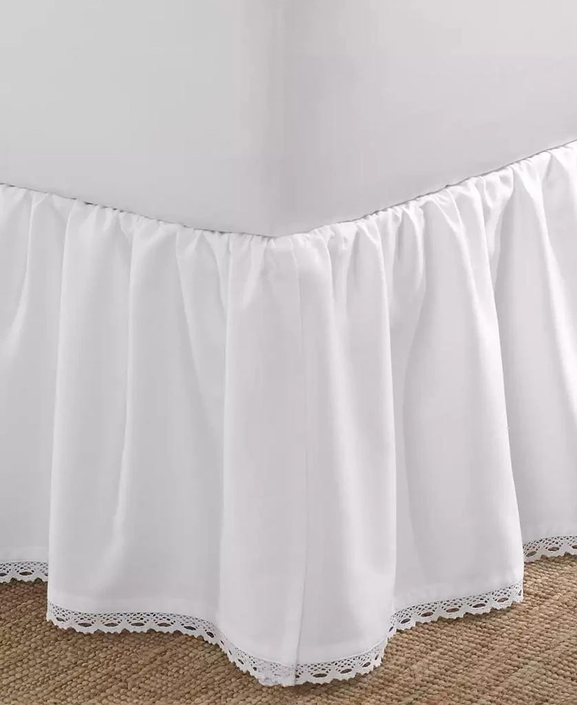Laura Ashley Crochet Ruffled Cotton Bedskirt, Full 3