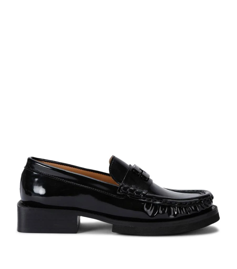 Ganni Butterfly-Logo Loafers 1
