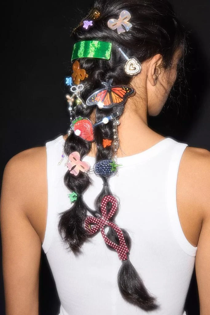 Urban Outfitters Draped Bow Resin Claw Clip