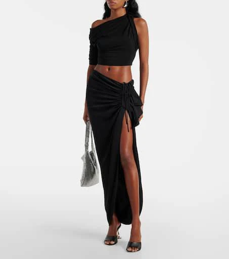 Christopher Esber Ruched jersey maxi skirt 2