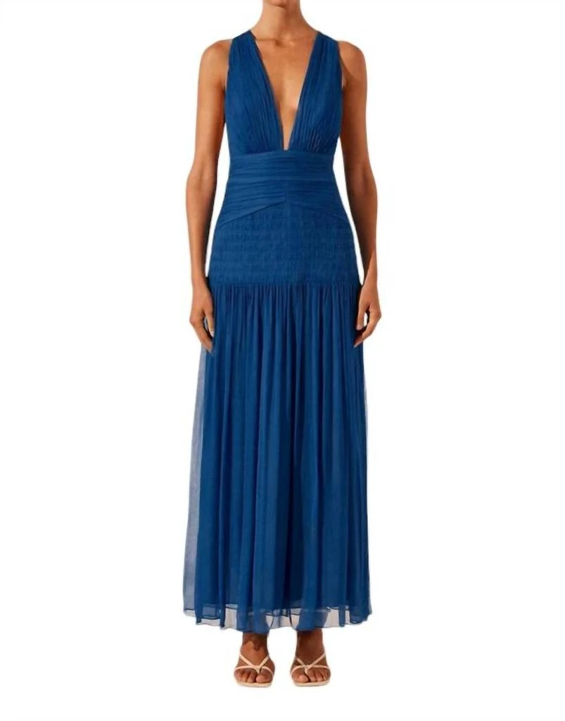 Shona Joy Shona Joy - MAYA PLUNGED TIE BACK MIDI DRESS 1